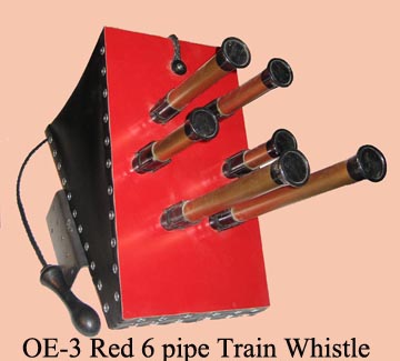 Pneumatic shop train whistle